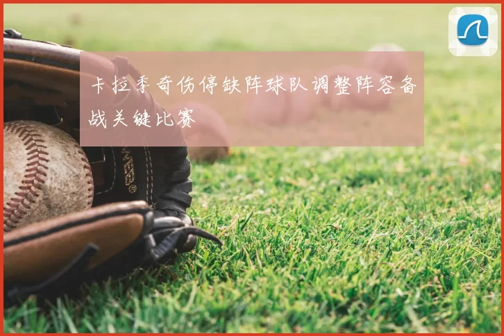 卡拉季奇伤停缺阵球队调整阵容备战关键比赛